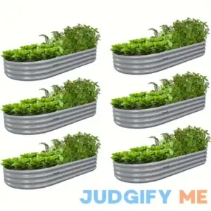 2/4/6/8pcs Galvanized Raised Garden Bed Kit