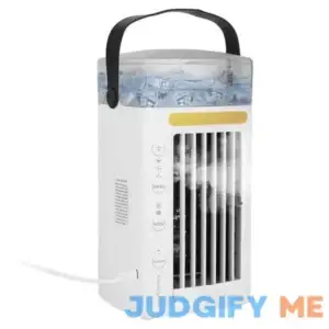 3-Speed 4 in 1 Portable Air Conditioner Fan Evaporative Air Cooler Water Fan in White