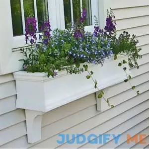 30" Charleston PVC Window Boxes - No Rot w/ 2 FREE Brackets by Flowerwindowboxes.com