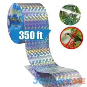 350ft Bird Deterrent Reflective Scare Tape Long Pest Control Dual-sided Repellent Tape For Pigeons
