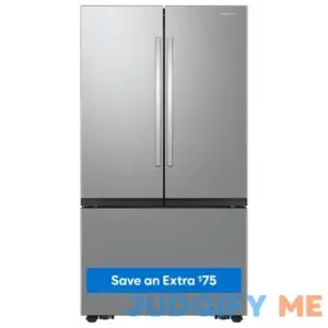 Samsung Mega Capacity 31.5-cu ft Smart French Door Refrigerator with Dual Ice Maker and Water Dispenser RF32CG5300SRAA