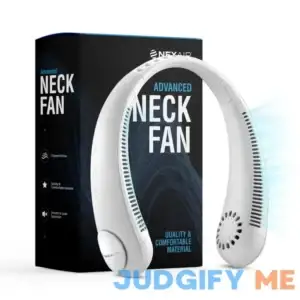 NEXAIR Portable Neck Fan 3 Speed Rechargeable Bladeless Neck Fan Adjustable Personal Neck Fan For Women & Men Modern Design