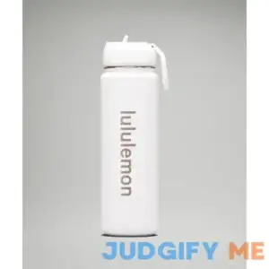Lululemon Mens White Back To Life Steel Water Bottle 64oz 1