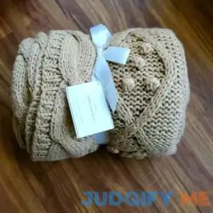 Pottery Barn Bobble Knit Throw 50 x 60