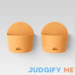 Room Essentials "2pc Self-Watering Wall Half-Circle Indoor Outdoor Planter Pots