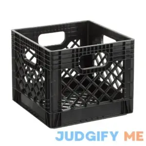 Juggernaut Storage 16qt Heavy-Duty Plastic Square Milk Crate