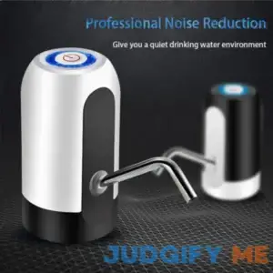 D DATADAGO 5 Gallon Electric Drinking Portable Water Dispenser Universal USB Charging Water Bottle Pump For 2-5 Gallon With 2 Silicone