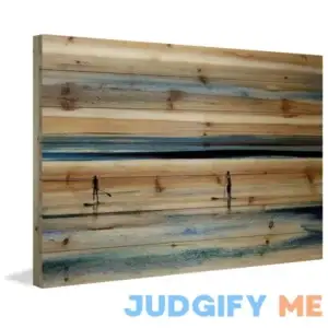 'Surfboard Paddling' by Parvez Taj Print on Wood Mercury Row