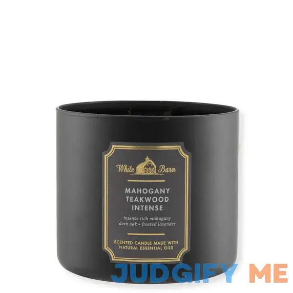 Bath & Body Works Accents Mahogany Teakwood Intense 3 Wick Candle Bath & Body Works Accents Mahogany Teakwood Intense 3 Wick Candle