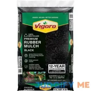 0.8 cu. ft. Black Bagged Recycled Rubber Mulch