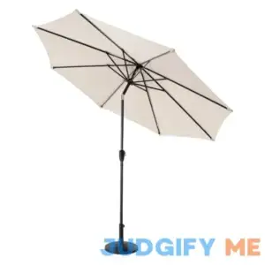 NUU Garden 10 ft. Market Patio Umbrella Push Button Tilt and Crank