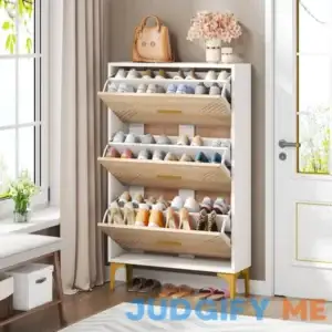 24 Pair Shoe Storage Cabinet Everly Quinn Finish