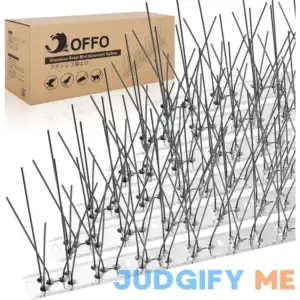 OFFO Bird Spikes with Stainless Steel Durable Bird Spikes Pigeon Spikes Fence Bird
