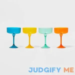 Sun Squad 13oz 4pk Stemmed Cocktail Glasses