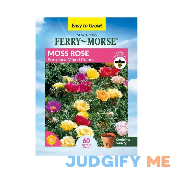 Ferry-morse 135mg Moss Rose Double Mixed Colors Annual Flower Seeds Full Sun Ferry-morse 135mg Moss Rose Double Mixed Colors Annual Flower Seeds Full Sun