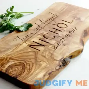 Personalised Custom Rustic Wooden Chopping Cutting Cheeseboard | Anniversary | Personalized Gifts | Unique Wedding Gift | Engagement Gifts