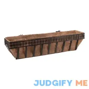 Mainstays Lattice Metal Window Box with Coco-Fiber Liner