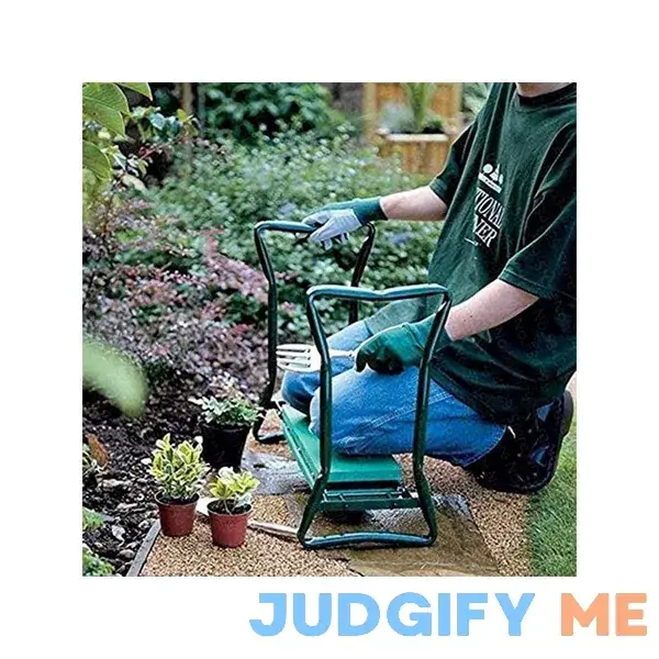 Monoprice Garden Bench and Kneeler Stools Gardening With Side Bag Pockets for Tools Monoprice Garden Bench and Kneeler Stools Gardening With Side Bag Pockets for Tools