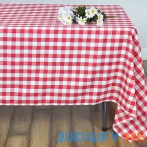 60 x 102 inch Checkered Tablecloth Rectangle Waterproof Wrinkle Resistant and Washable Gingham Table Cloth for Outdoor Picnic Kitchen and Holiday