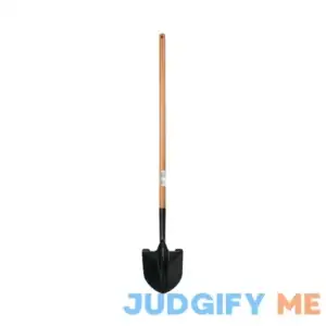 Expert Gardener Wood & Steel Round Point Shovel