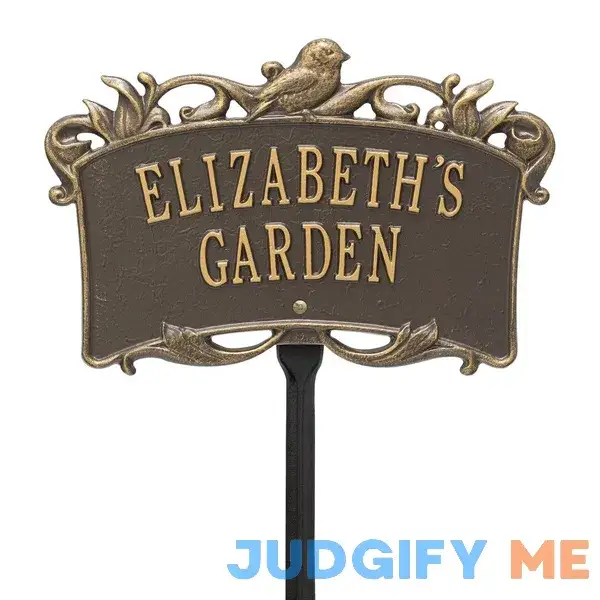 Whitehall Products Personalized Song Bird Garden Lawn Plaque Whitehall Products Personalized Song Bird Garden Lawn Plaque