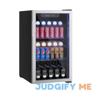Erivess Compact Freestanding Beverage Refrigerator