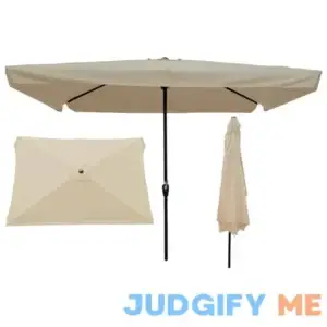 Rectangular Market Umbrella Arlmont & Co. Fabric