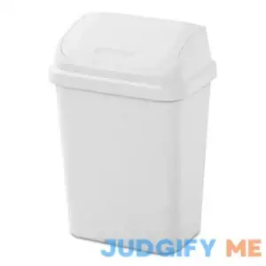 Sterilite 13 Swing Top Wastebasket Trash Can