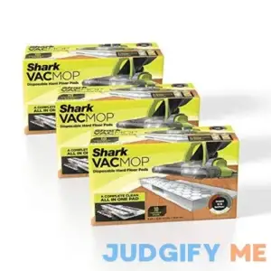 Shark VMP30 VACMOP Disposable Hard Floor Vacuum and Mop Pad Refills White