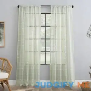 Clean Window Stripe Anti-Dust Curtain Panel
