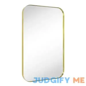 Mid-Century Modern Chic Metal Rounded Wall Mirrors Latitude Run
