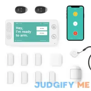 Cove - 10 Piece Home Security Alarm System - Wireless - 24/7 Professional Monitoring - No Contracts - Smart Phone Control - Touch Screen Panel - Compa