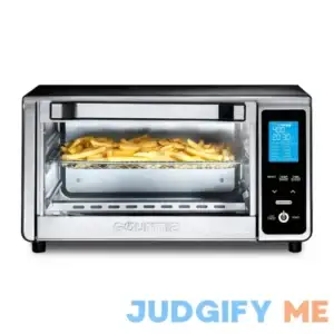 Gourmia Digital 4-Slice Toaster Oven Air Fryer with 11 Cooking Functions Stainless Steel Gray