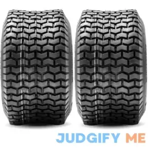 Two 15x6.00-6 Turf Tire 4 Ply Lawn Mower Tractor 15x6-6 Nhs Tubeless 15x6x6