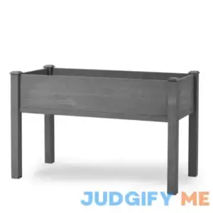 48 in. x 24 in. x 30 in. Gray Wood Raised Garden Bed with Legs