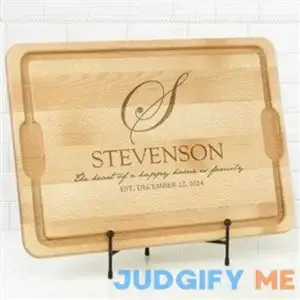 Personalized XL Cutting Board - Heart Of Our Home