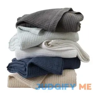 Great Bay Home 100% Cotton Waffle Weave Blanket