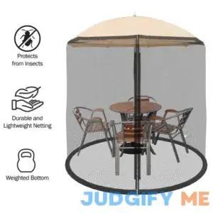 Pure Garden Patio Umbrella Cover Mosquito Netting Screen