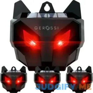 GEROSSI Solar Nocturnal Animal Repeller 4 Pack Effective Repellent Device for Coyote