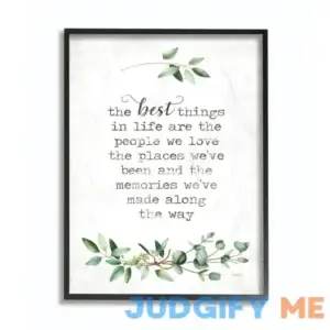 Stupell Industries Plant Typography Framed Wall Art