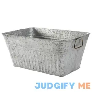 Better Homes & Gardens Large Rectangular Galvanized Tub BH28-056-099-29