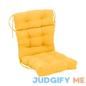 Blazing Needles Solid Twill Tufted Chair Cushion