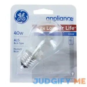 Ge 40-Watt A15 Clear Medium Base Light Bulb