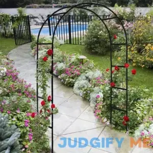 Garden Arch Trellis for Climbing Plants Metal Wedding Arch Flowers Frame Backdrop Stand