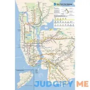 NYC Subway Map Poster New York City Official MTA 2023 2024 Edition Cool Wall Decor Art Print