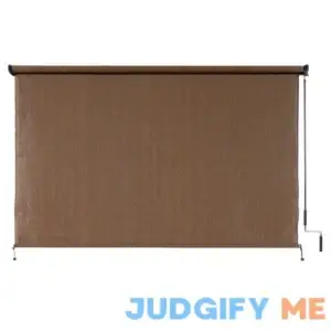 Coolaroo 120-in x 72-in Mocha Light Filtering Cordless Outdoor Roller Shade in Brown | 474782