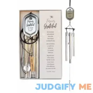 Forever Grateful Wind Chime thoughtful Thank You Appreciation Gift