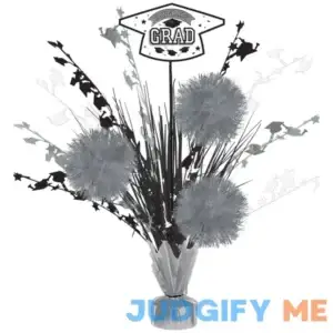 Centerpiece Grad Tinsel Burst