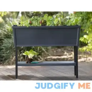 Keter 236157 Urban Bloomer Resin Elevated Planter Raised Garden Bed