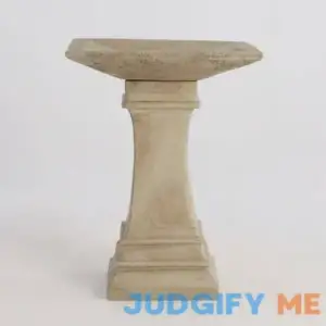 Lowe's 24-in H Buff Concrete Complete Birdbath 02-002013BU